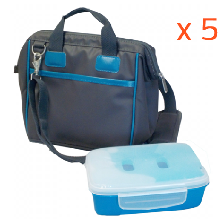 Lot de 5 kits Lunchbag avec Lunchbox
